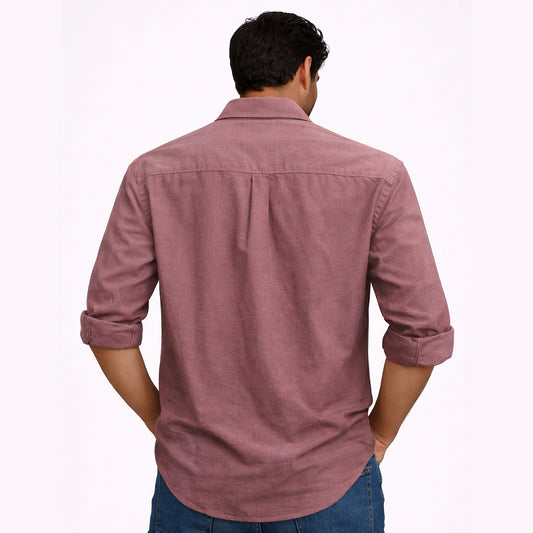 Men’s Tailored Fit Linen Casual Shirt – Black