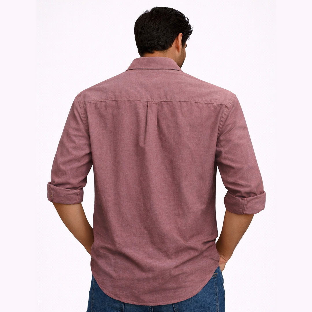 Men’s Tailored Fit Linen Casual Shirt – Black